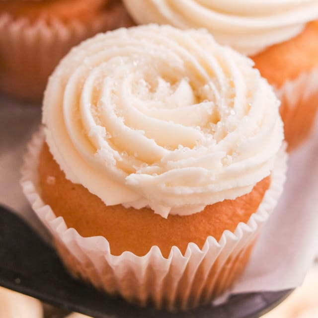 Jumbo Cupcake: Simply Vanilla.
