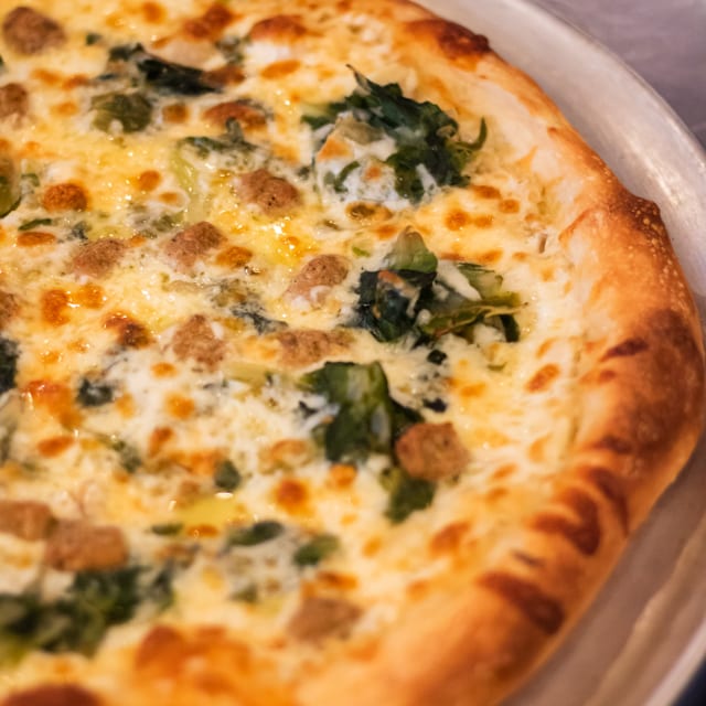 Utica Greens Pizza.